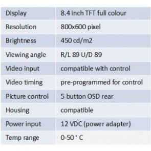 8.4inch LCD LED4